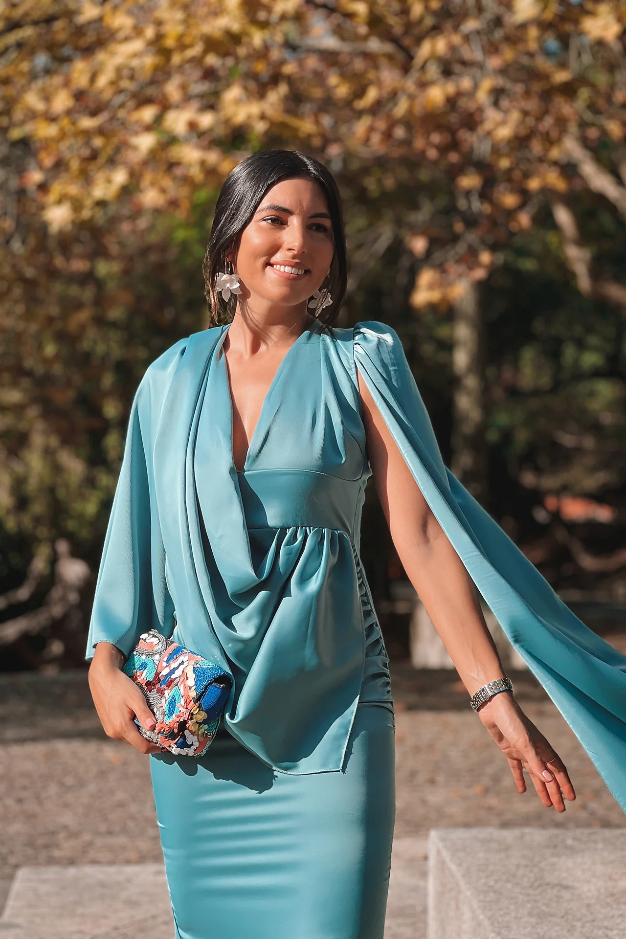 VESTIDO 'FRANCIS' AZUL GRISÁCEO - Image 3