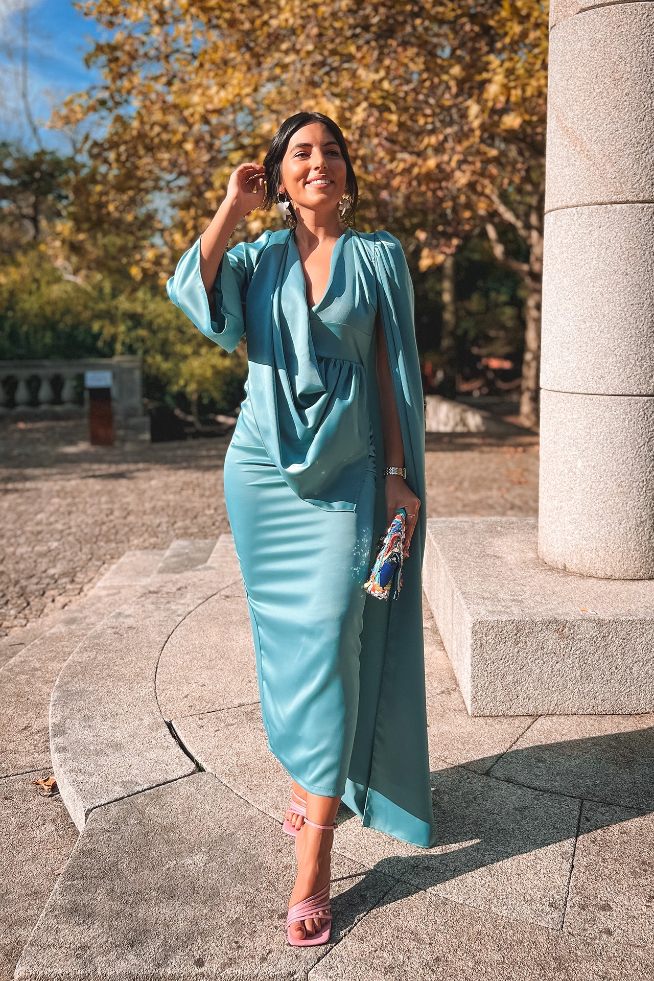 VESTIDO 'FRANCIS' AZUL GRISÁCEO - Image 4