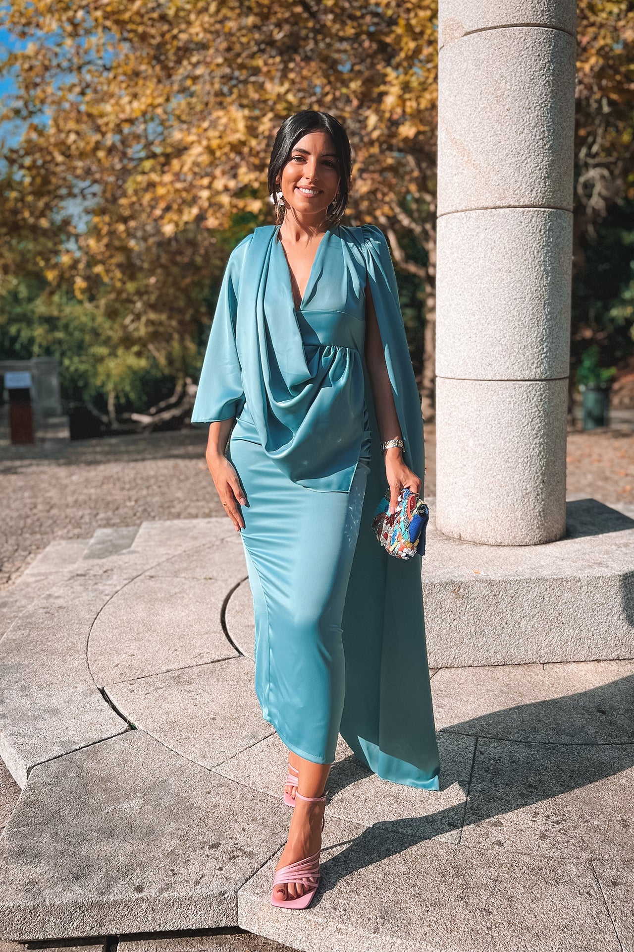 VESTIDO 'FRANCIS' AZUL GRISÁCEO - Image 5