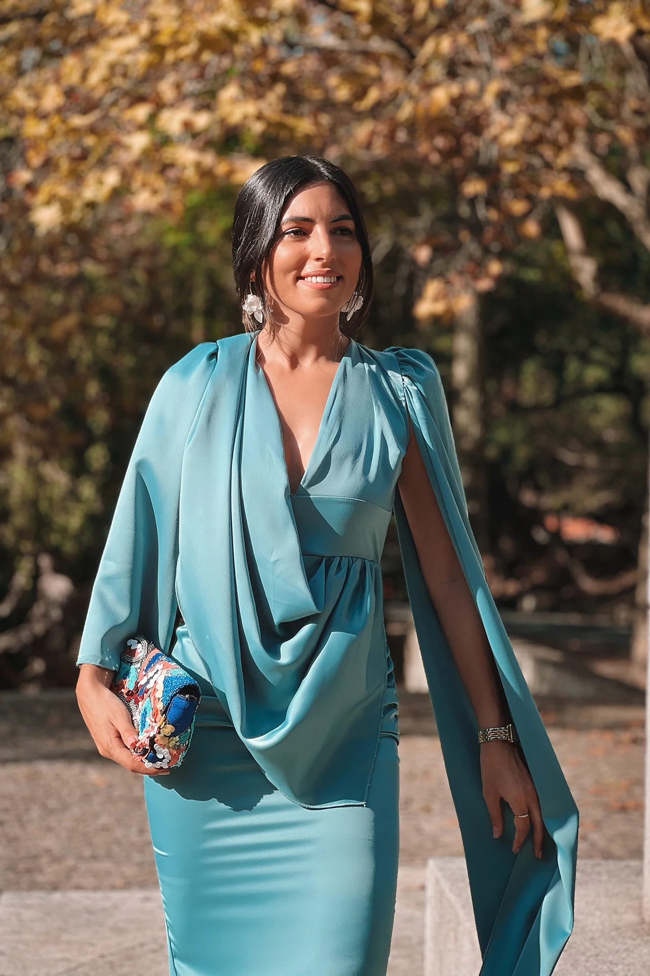 VESTIDO 'FRANCIS' AZUL GRISÁCEO - Image 6