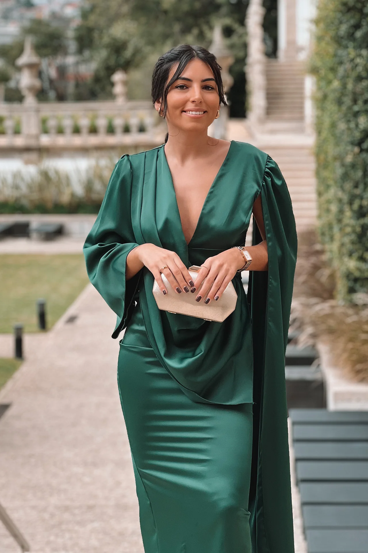 VESTIDO 'FRANCIS' VERDE GARRAFA - Image 5