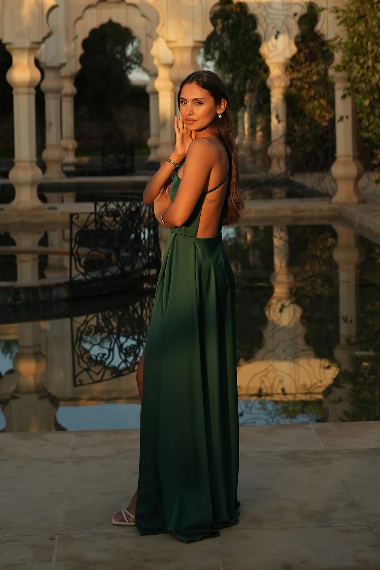 VESTIDO 'SALOMÉ' VERDE GARRAFA - Image 4