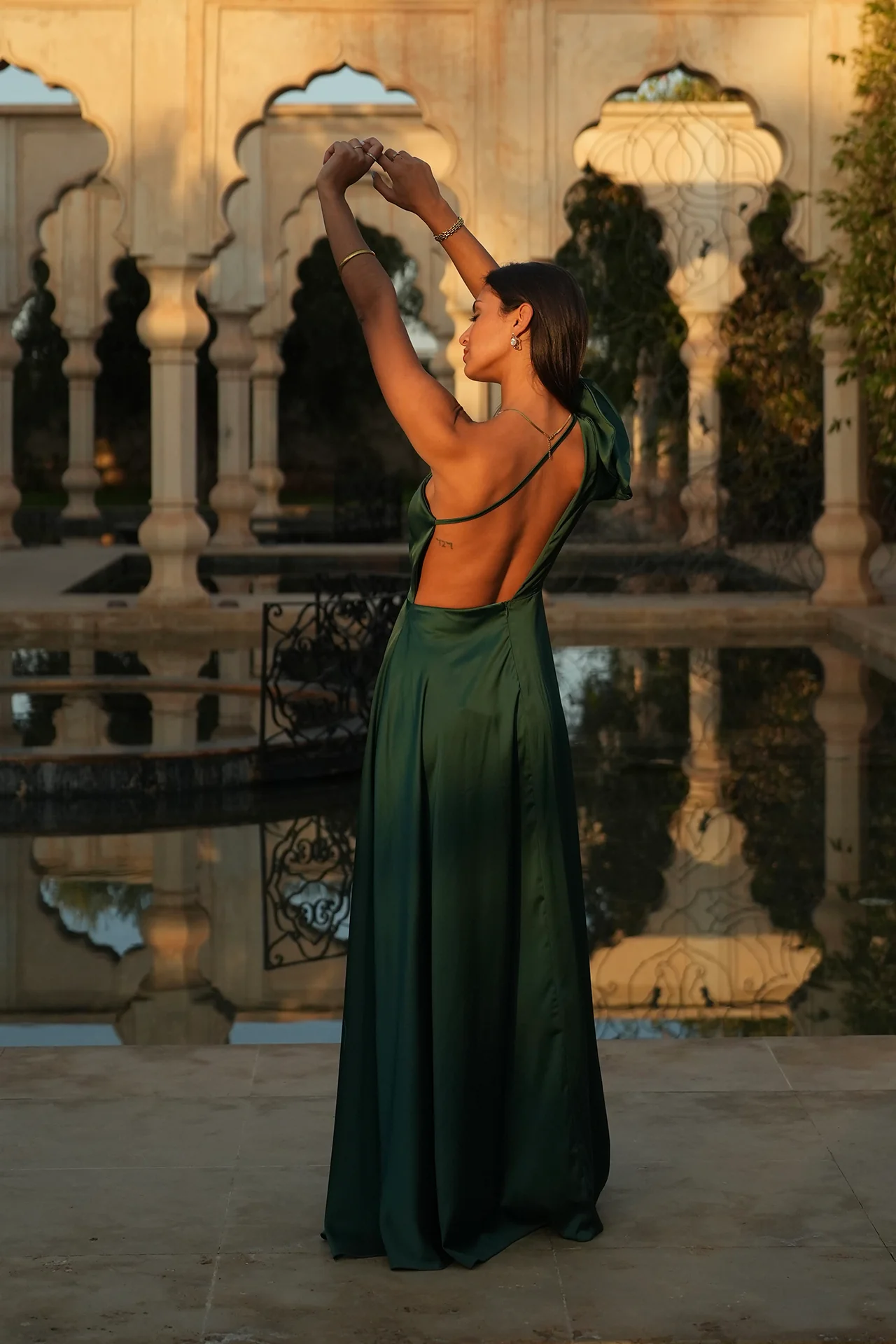 VESTIDO 'SALOMÉ' VERDE GARRAFA - Image 5