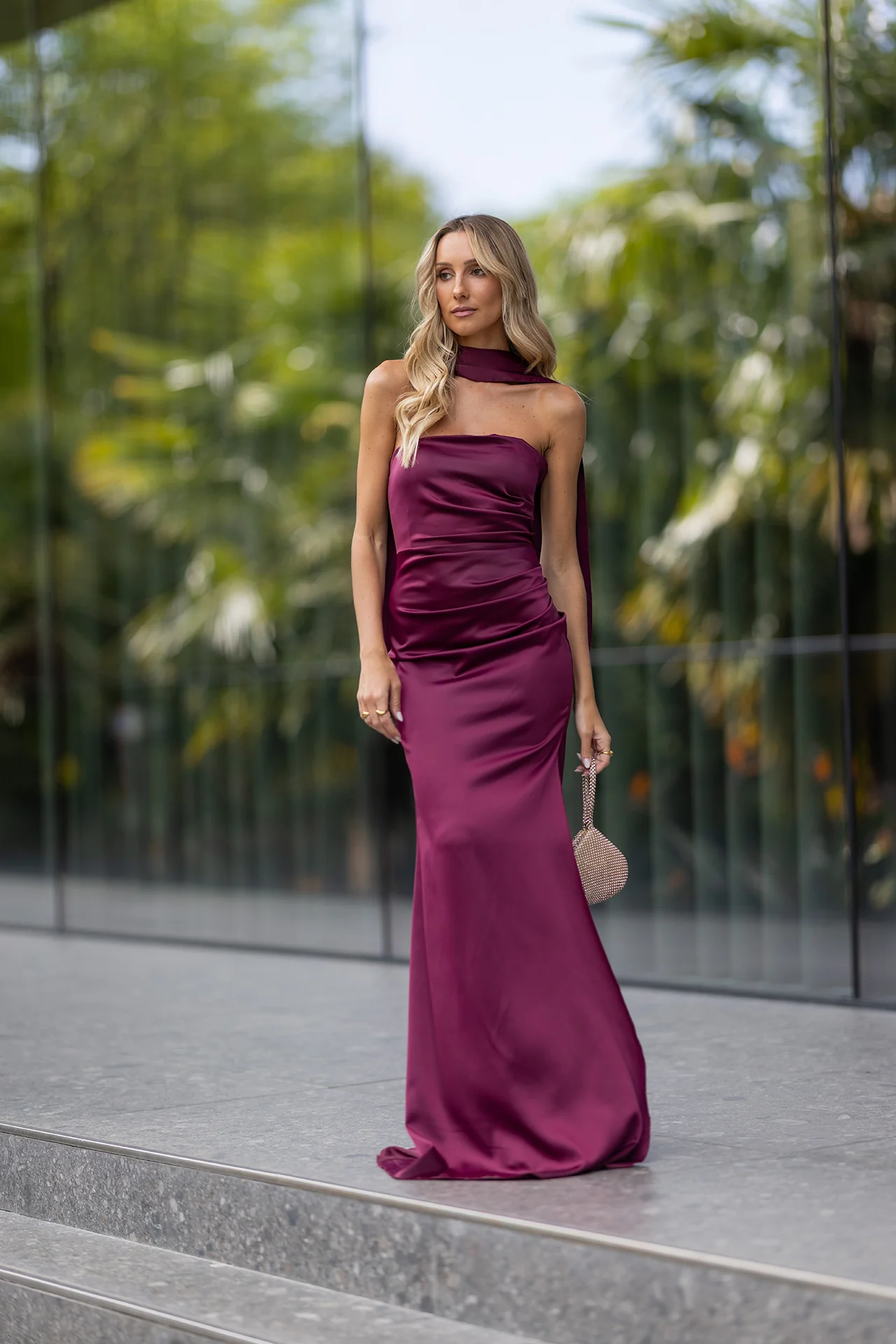 VESTIDO 'BARBARA' BURGUNDY - Image 5
