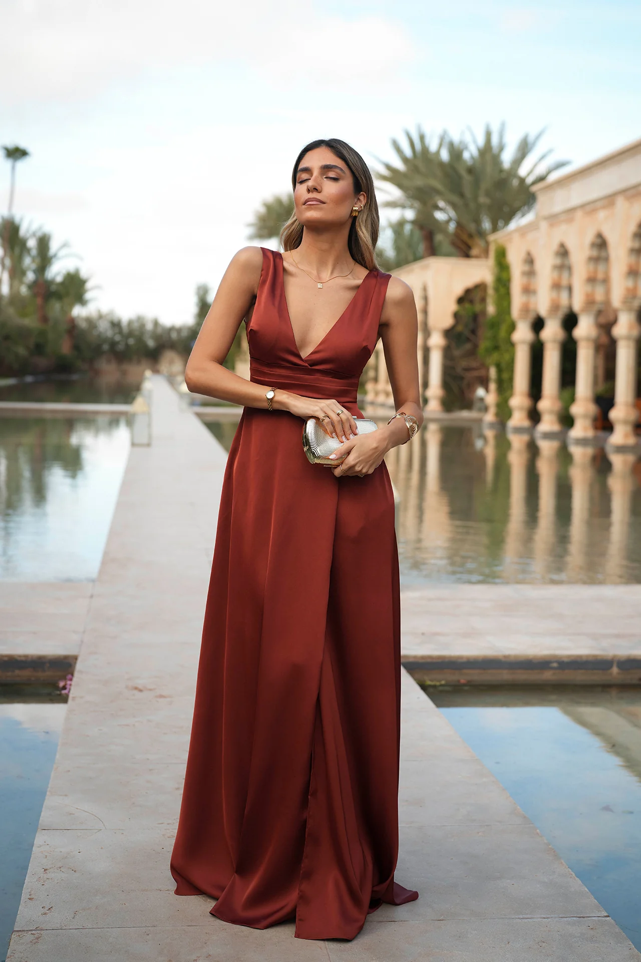 VESTIDO 'CAMILLA' TERRACOTTA - Image 3