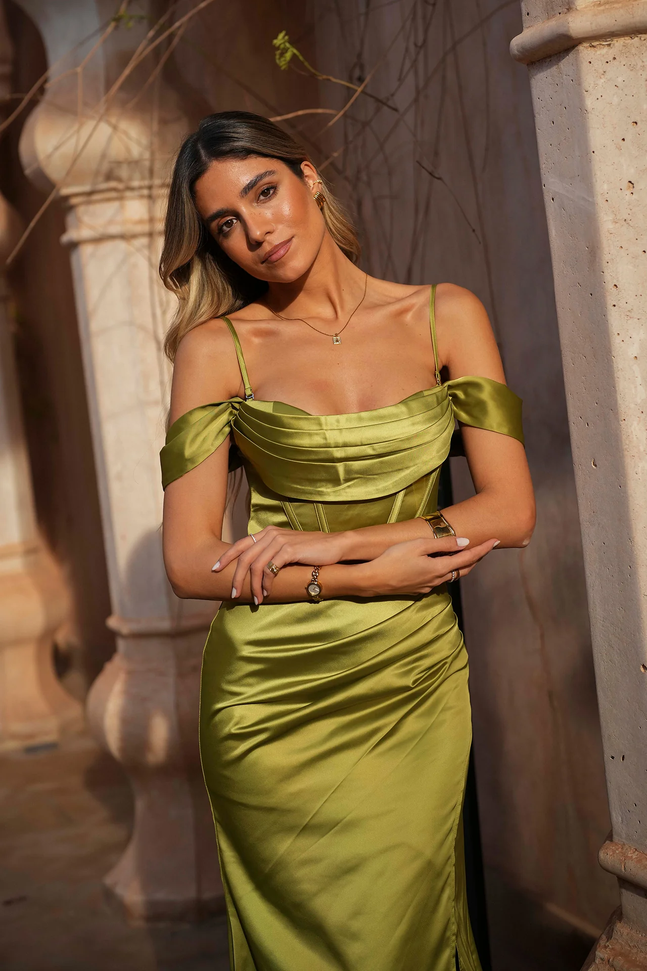 VESTIDO 'CASSIE' VERDE LIMA - Image 3