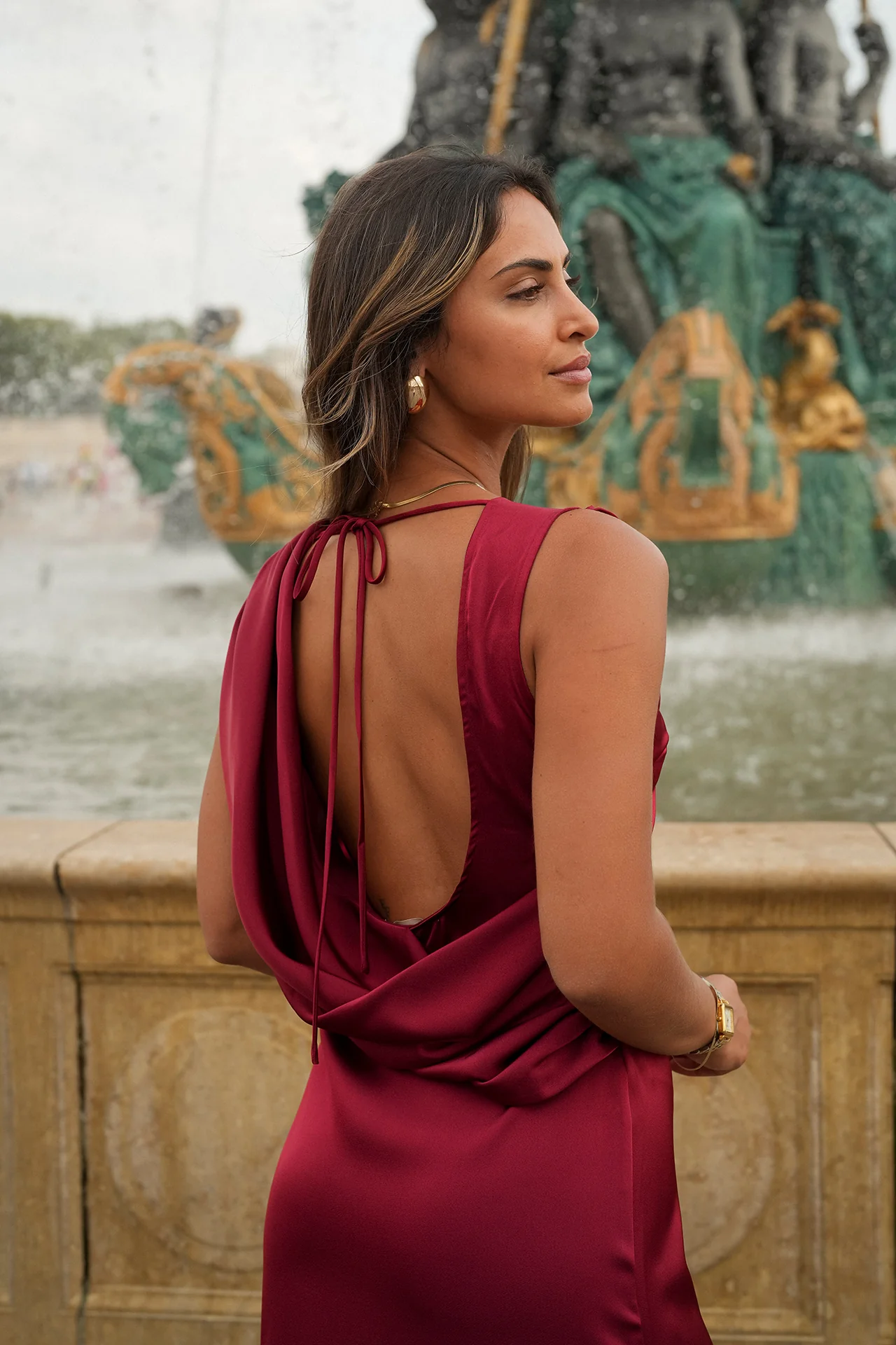 VESTIDO 'CLOVELY' BORDÔ - Image 7