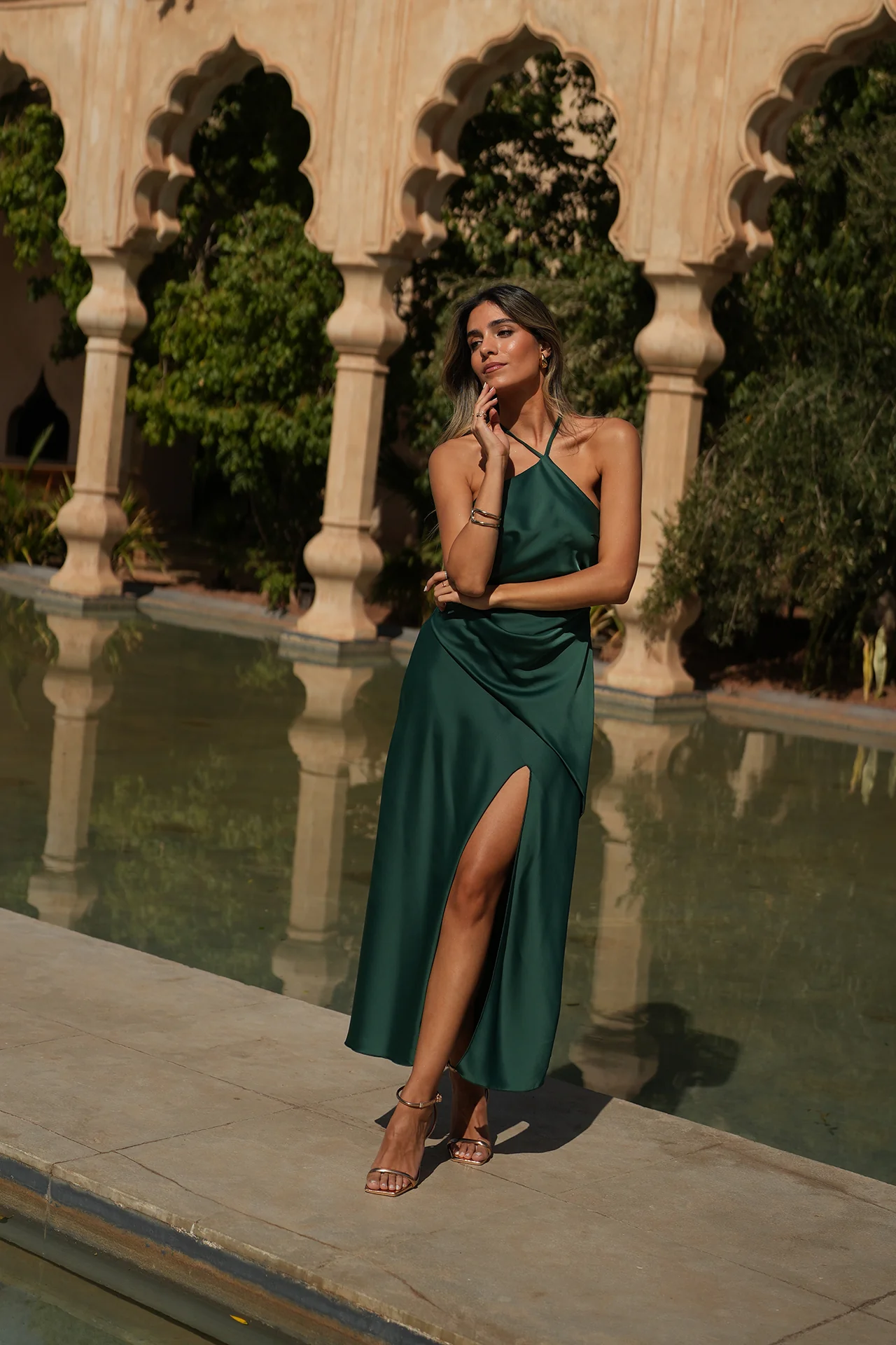 VESTIDO 'DELILAH' VERDE GARRAFA - Image 6