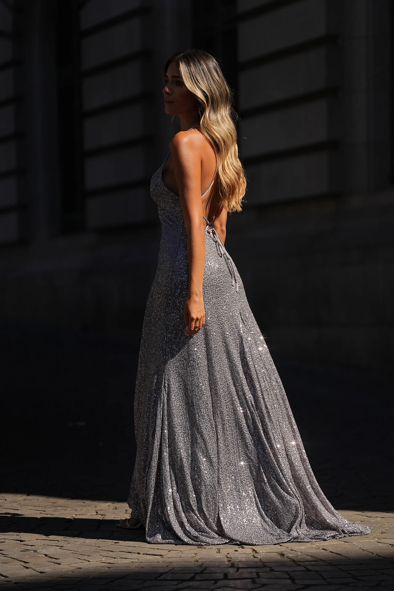 VESTIDO 'DOMENICA' PRATEADO - Image 3