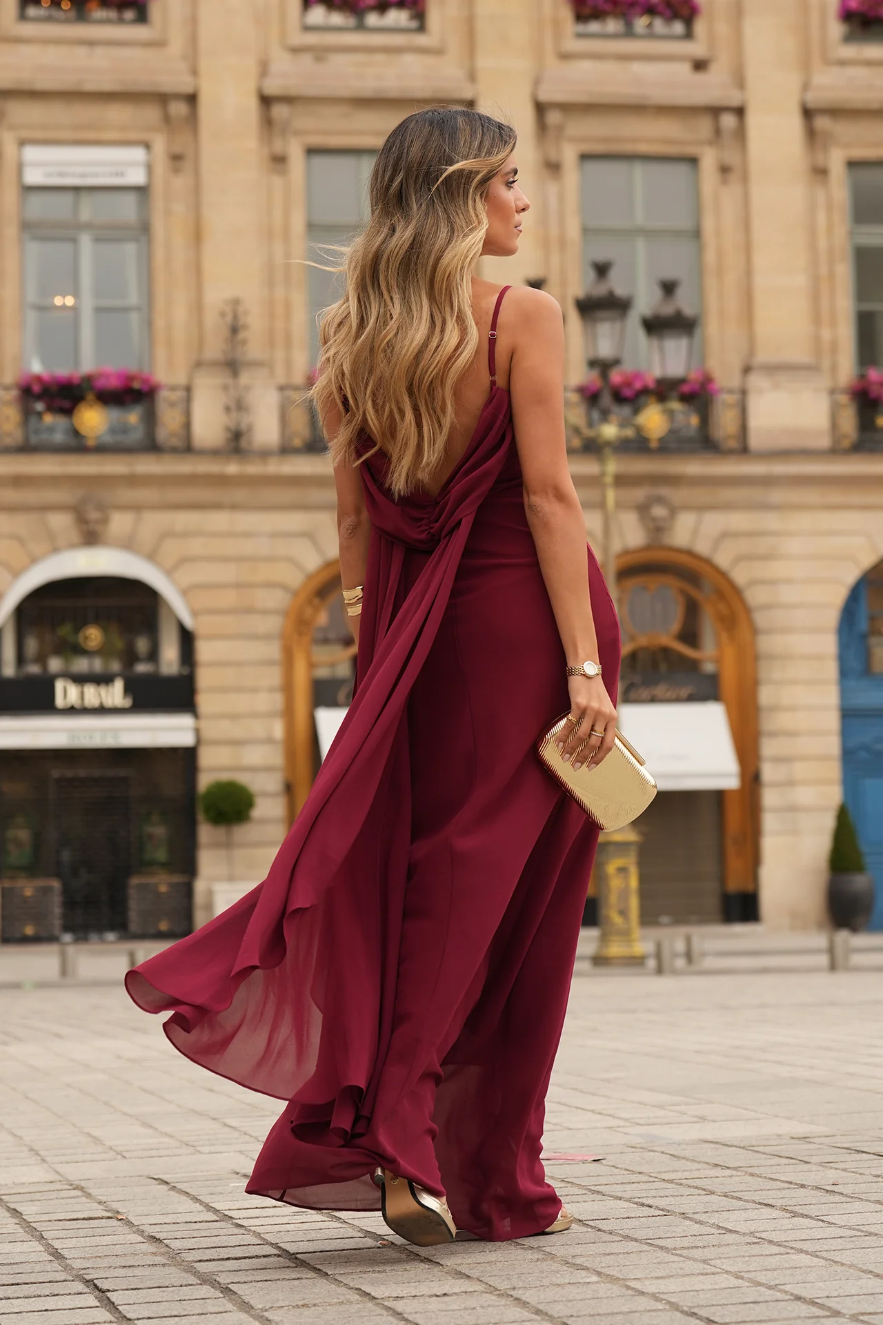 VESTIDO 'FONTELINA' BORDÔ - Image 4