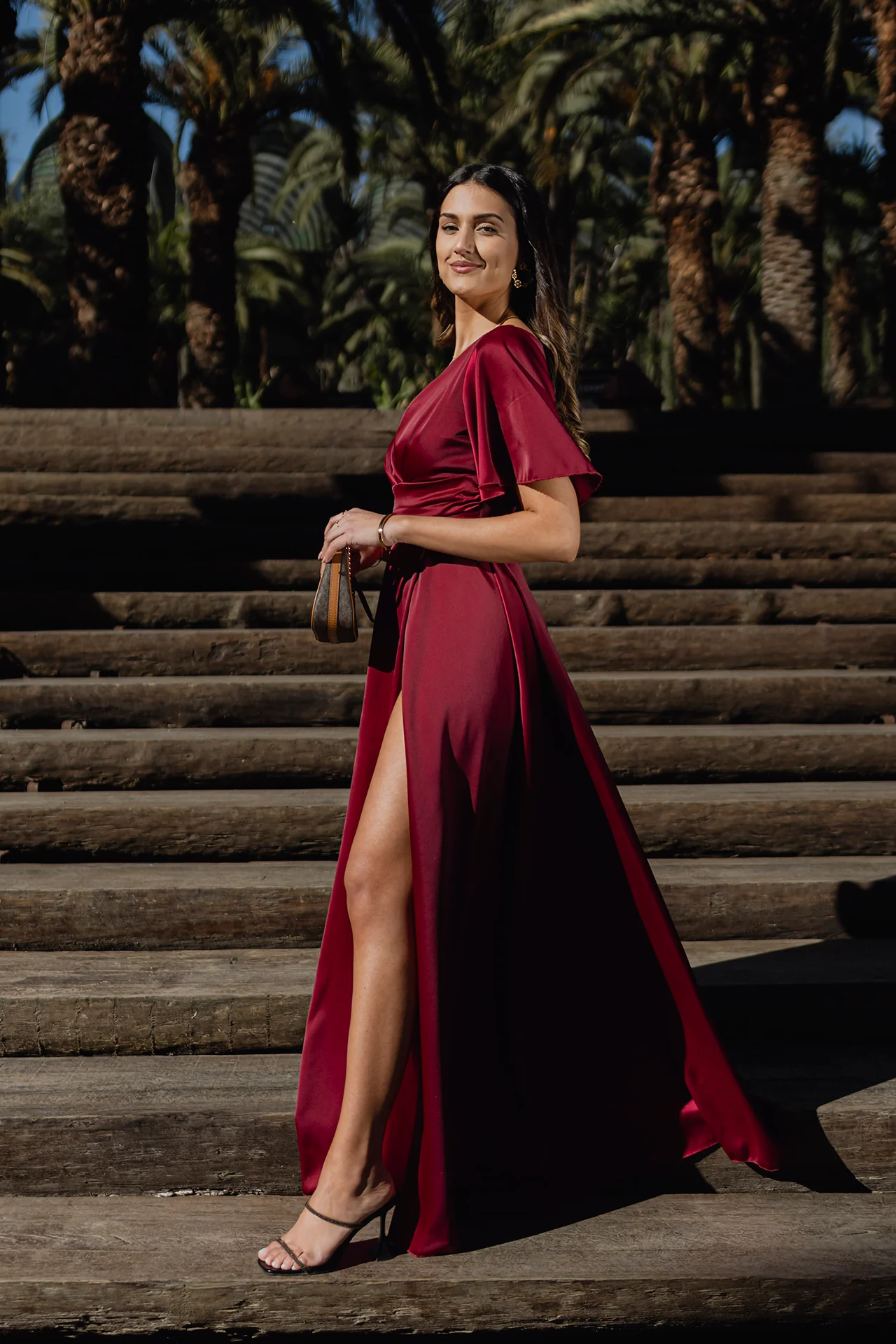 VESTIDO 'GISELLE' BURGUNDY - Image 3