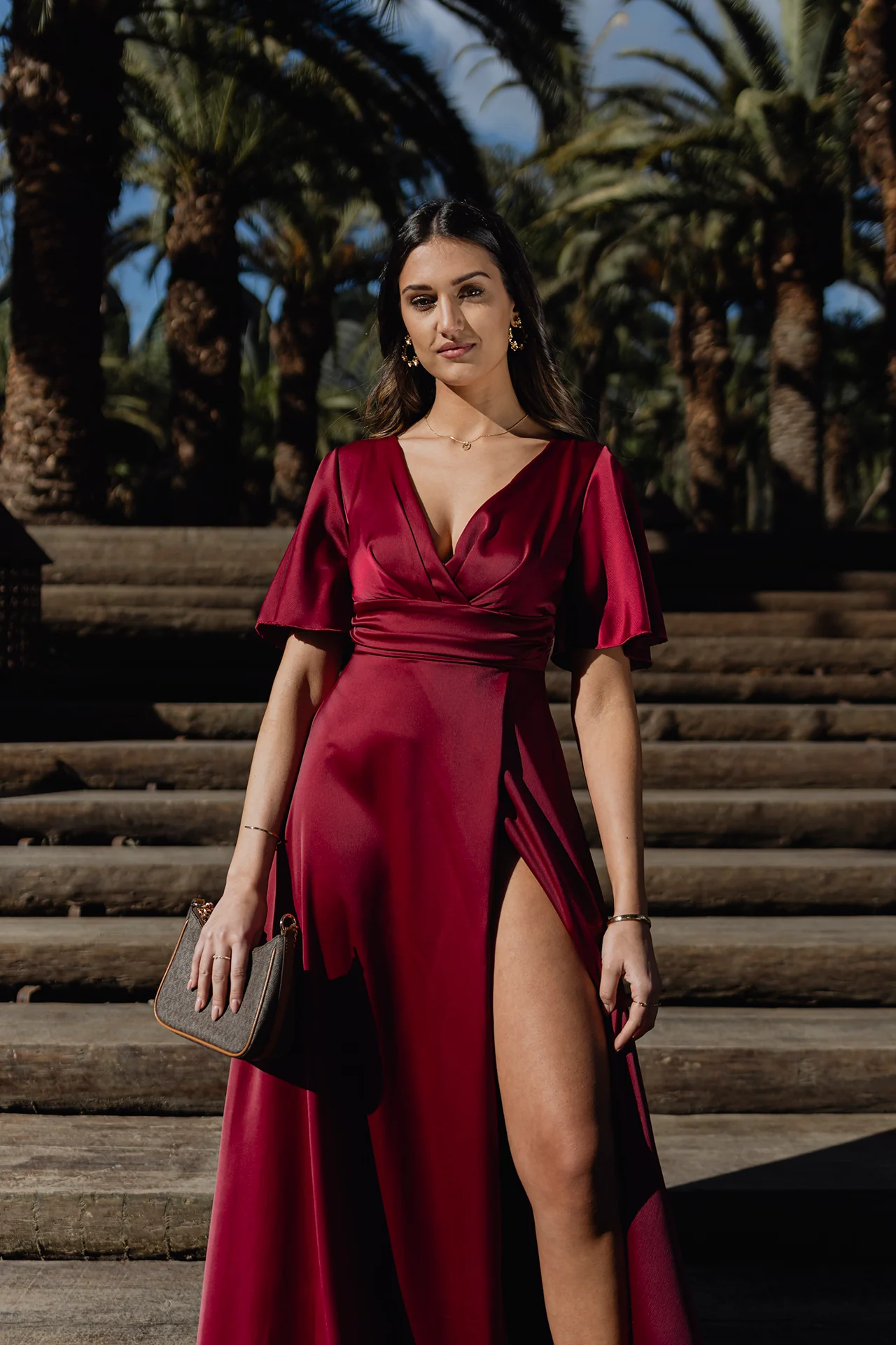 VESTIDO 'GISELLE' BURGUNDY - Image 6