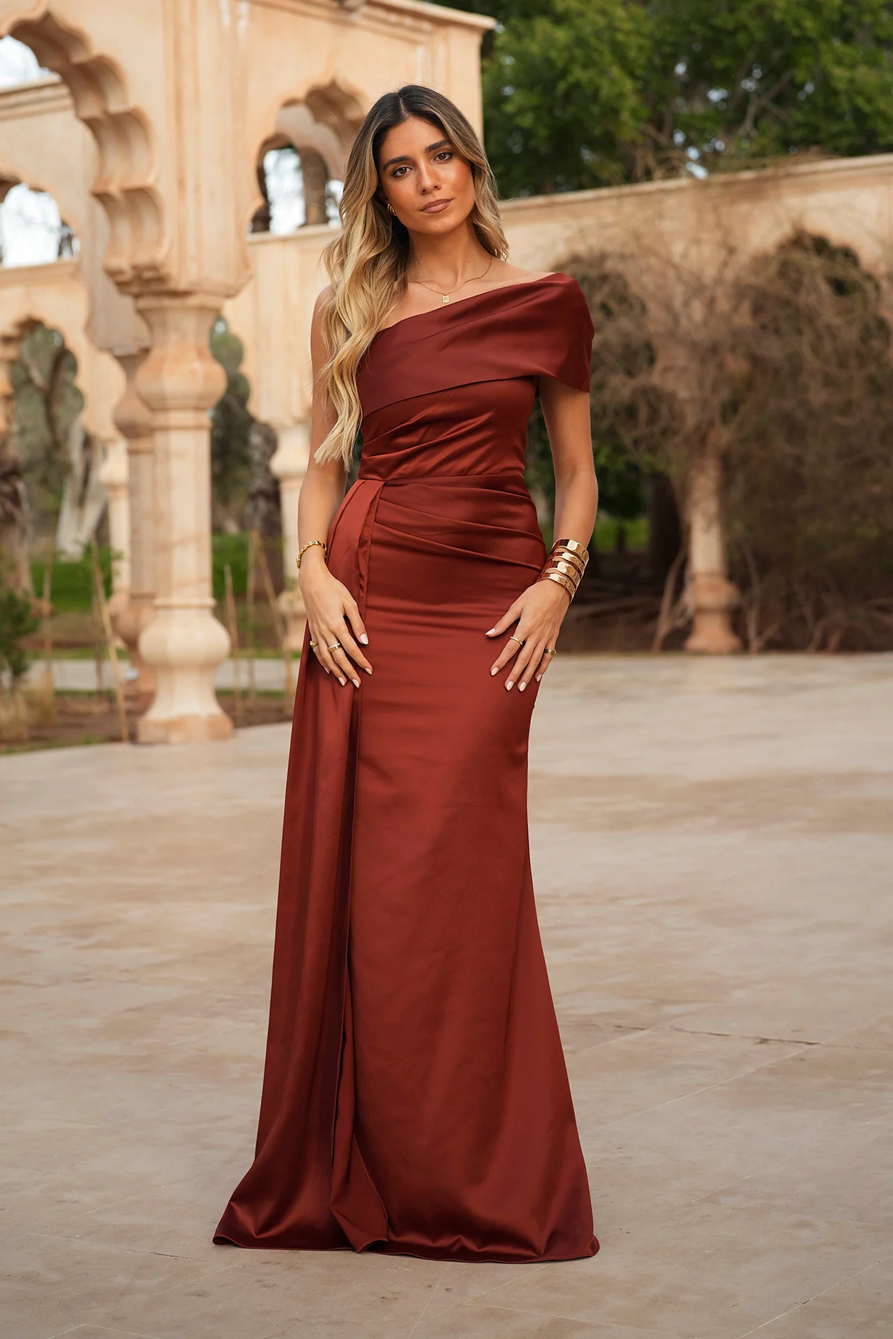 VESTIDO 'INÊS" WARM TERRACOTTA - Image 3
