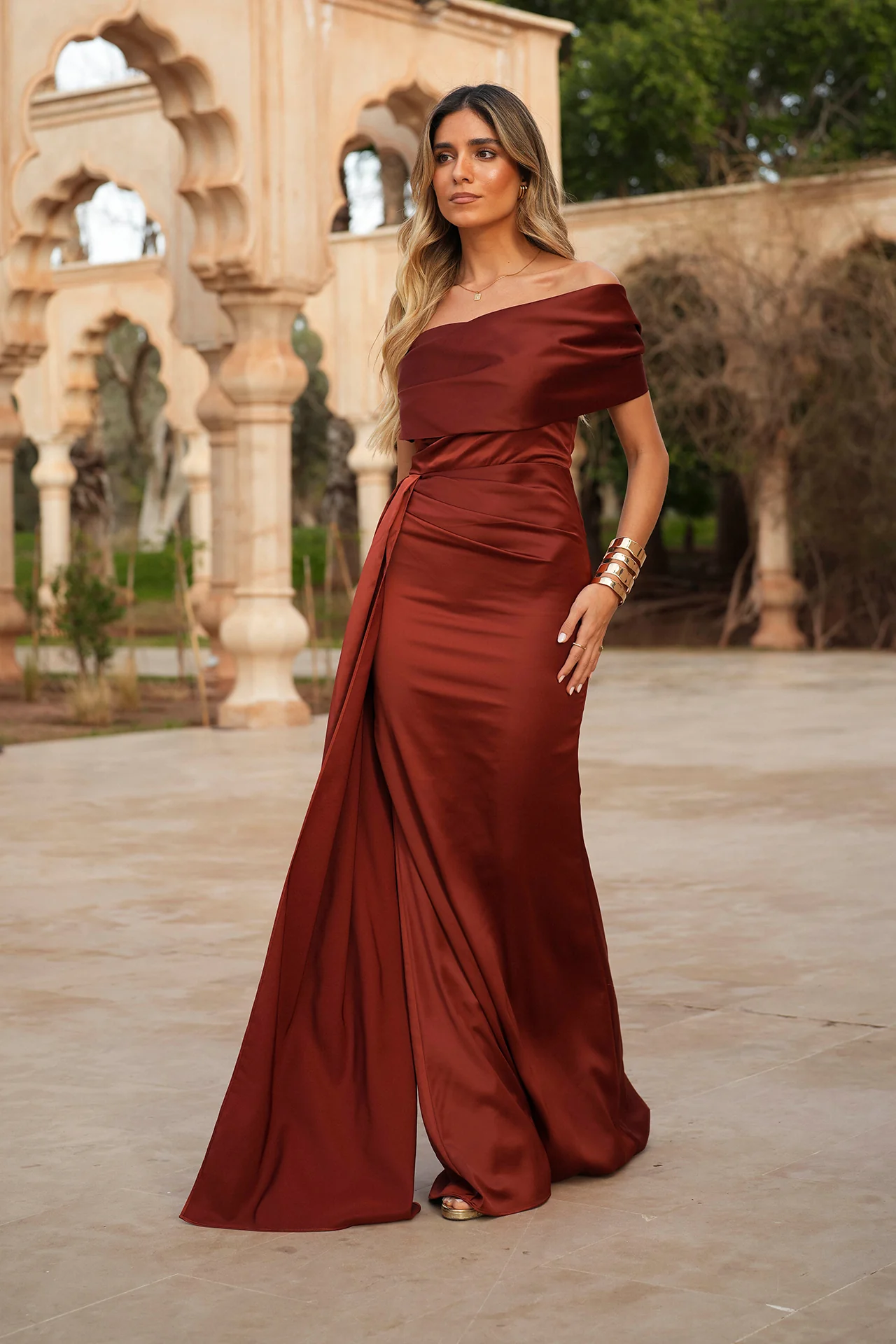 VESTIDO 'INÊS" WARM TERRACOTTA - Image 5