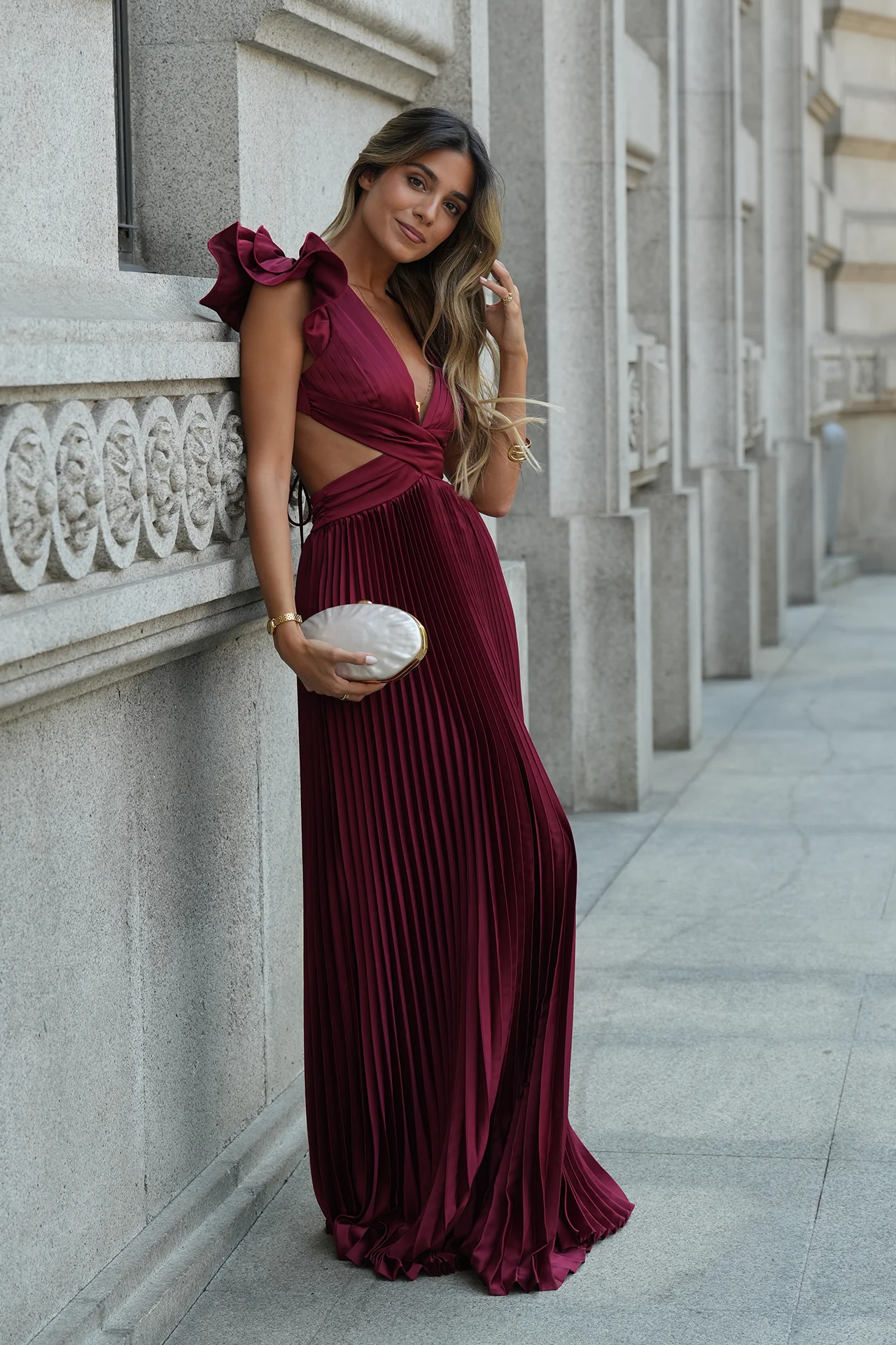 VESTIDO 'JOANNA' BORDÔ - Image 6