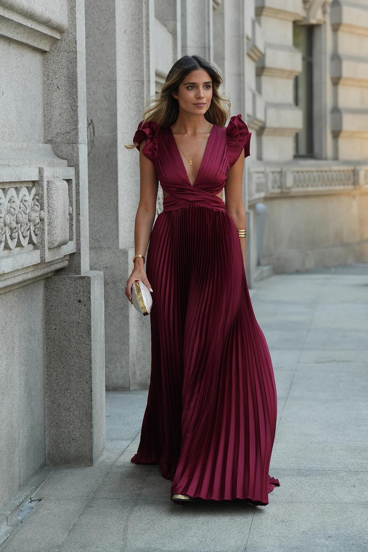 VESTIDO 'JOANNA' BORDÔ - Image 7