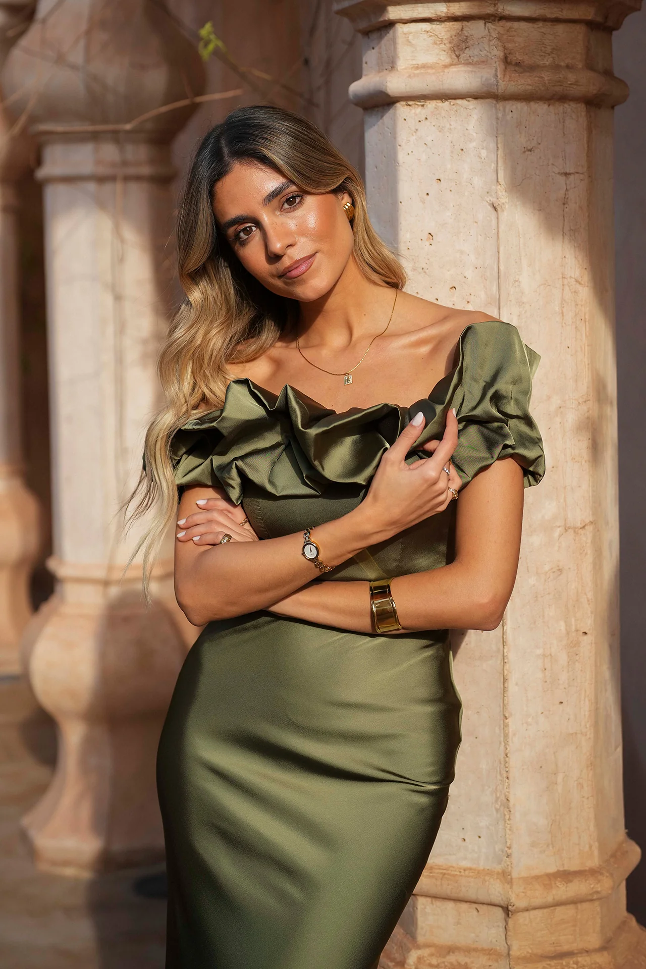 VESTIDO 'JULIANA' SOFT OLIVA - Image 4