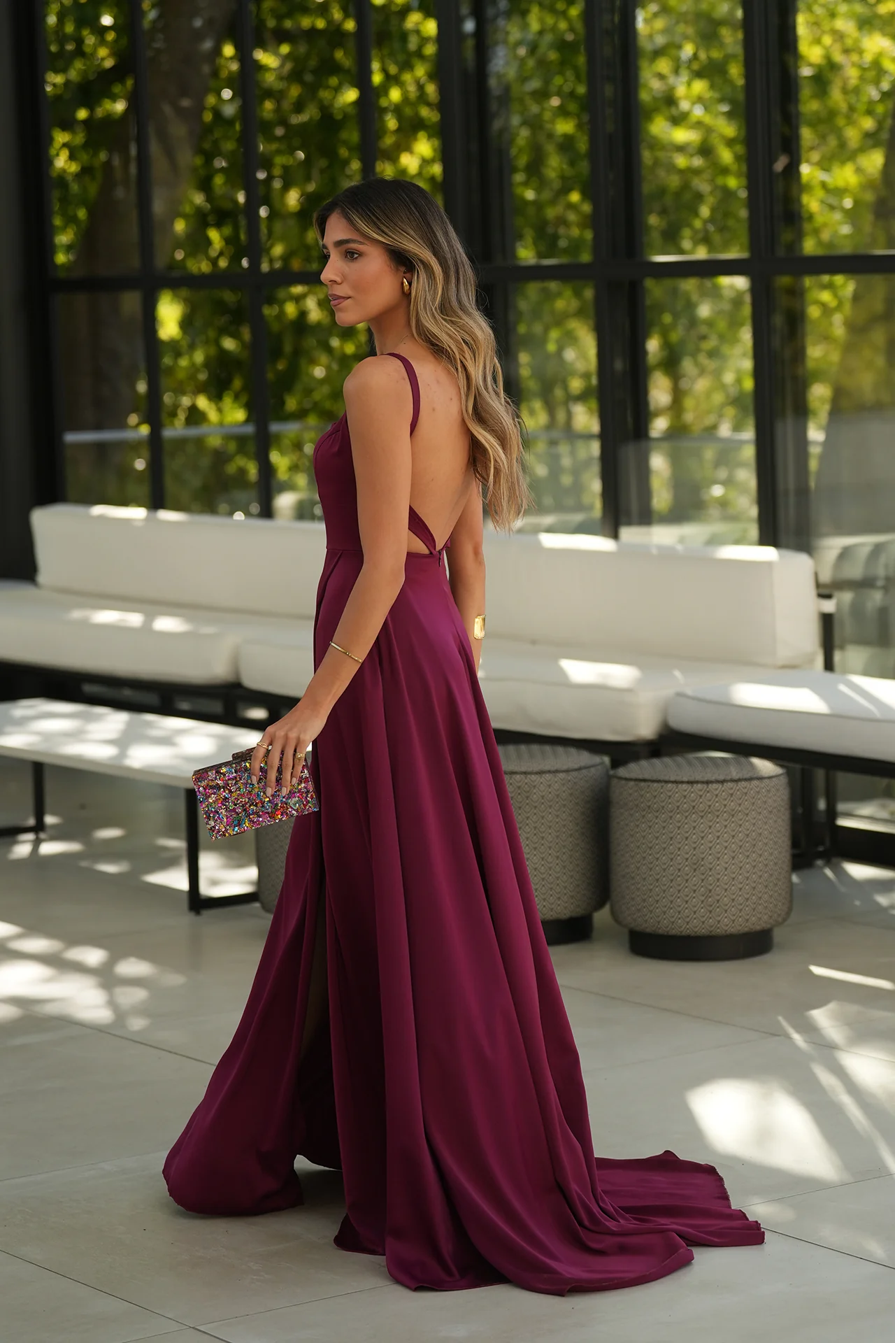 VESTIDO 'LOAN' BORDÔ - Image 5