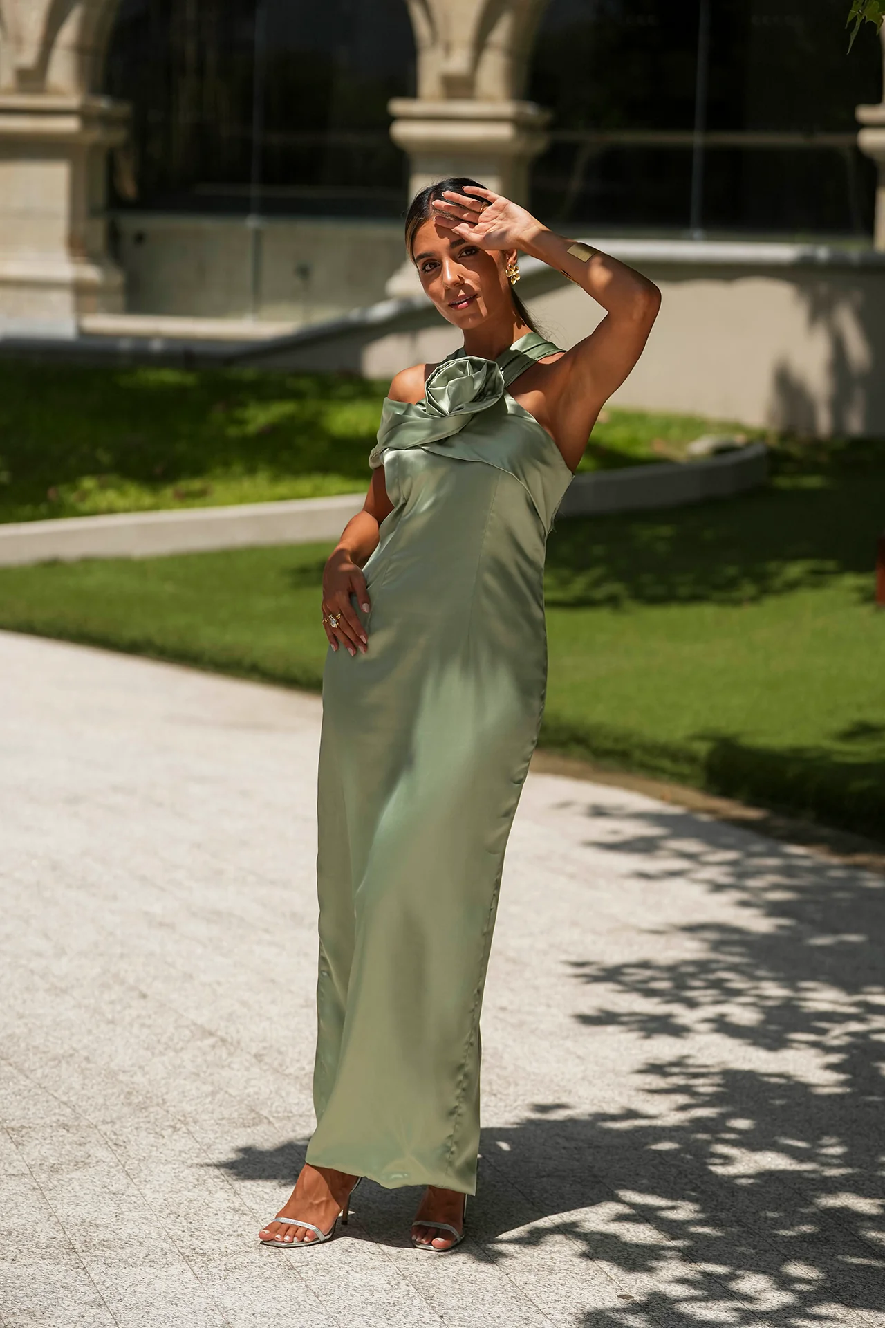 VESTIDO 'MAGDALENA' VERDE SALVIA - Image 3