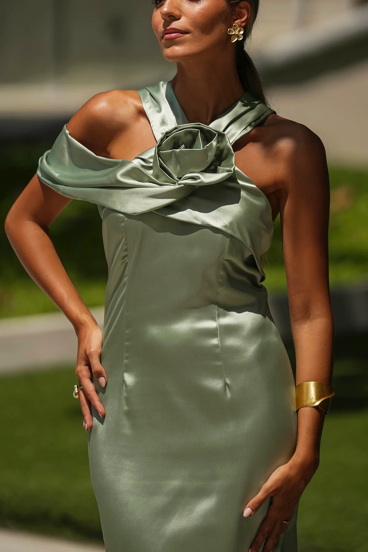 VESTIDO 'MAGDALENA' VERDE SALVIA - Image 4