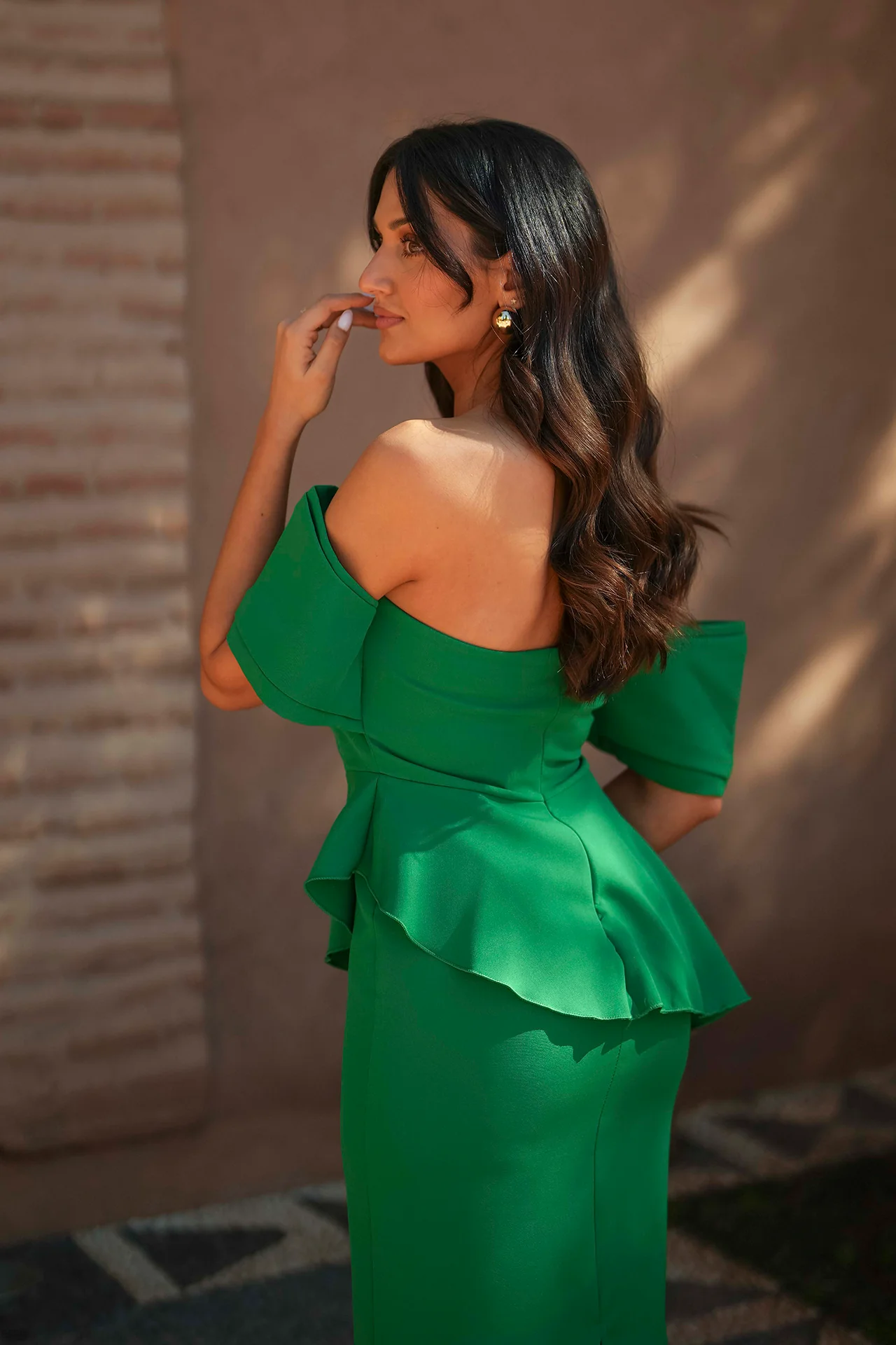 VESTIDO 'MORELL' VERDE ESMERALDA - Image 3