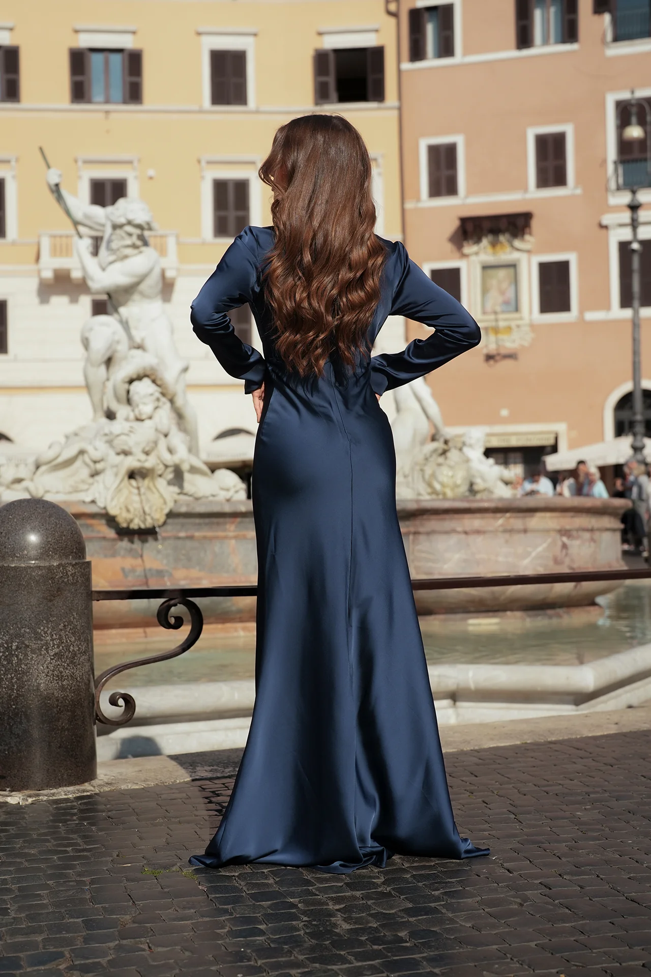 VESTIDO 'NEREID' AZUL MARINHO - Image 8
