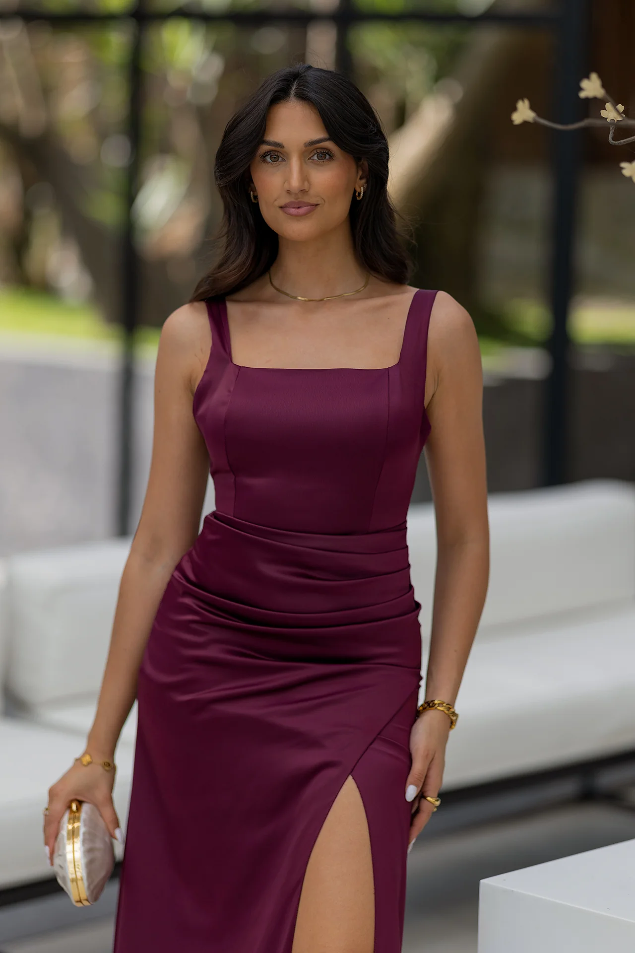 VESTIDO 'PALOMA' BURGUNDY - Image 6