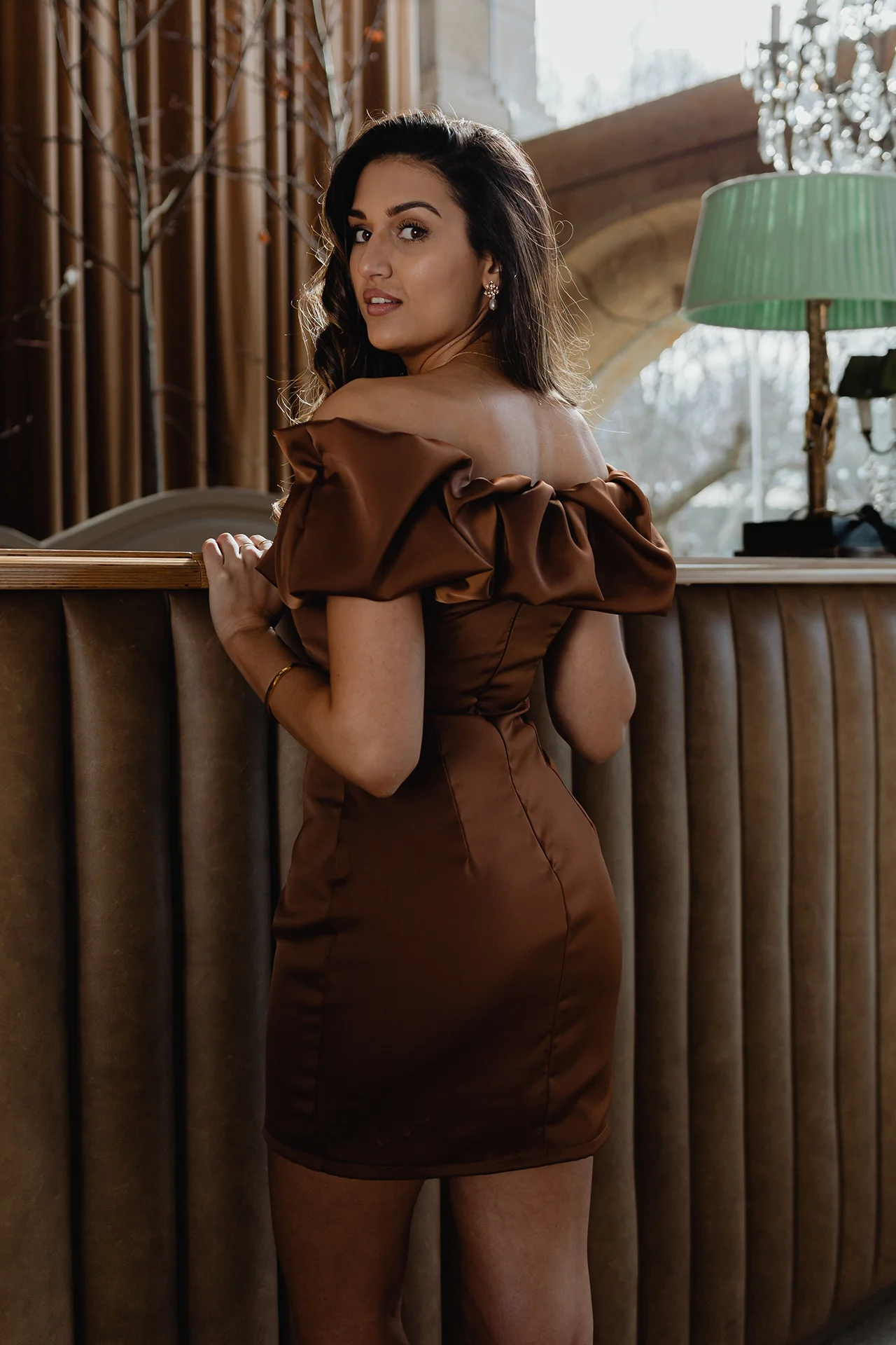 VESTIDO 'ZAHARA' CASTANHO - Image 3